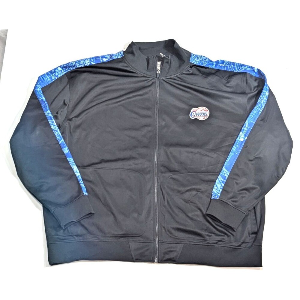 Zip Way NBA Los Angeles Clippers Men’s Size 4X Jacket Basketball Black